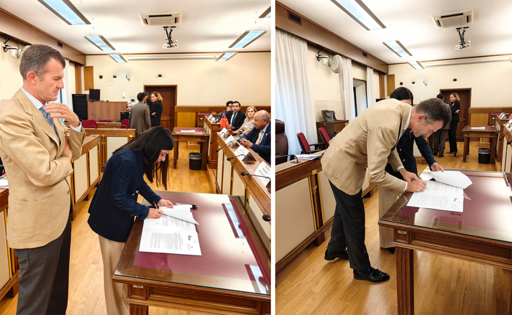 Giorgio Silli e Chiara Colosimo firmano accordo con Commissione Antimafia