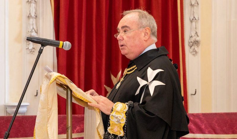 Il Gran Maestro dell’Ordine di Malta, Fra’ John Dunlap