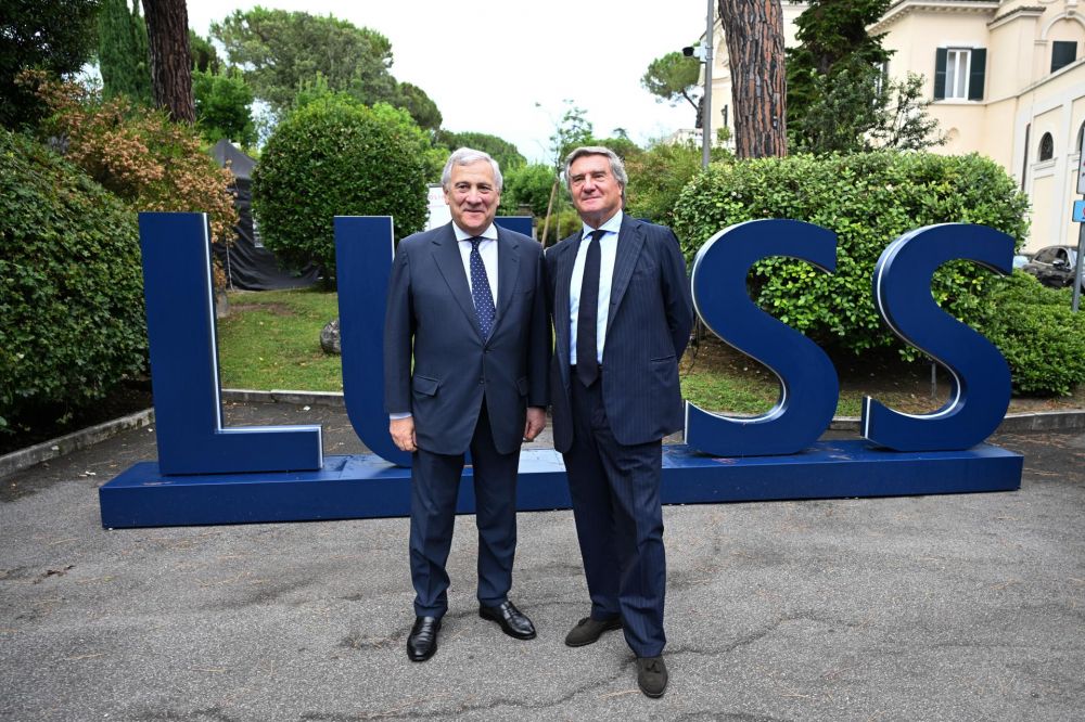 Da sx: Antonio Tajani, vicepremier e ministro Affari Esteri, e Giorgio Fossa, presidente Luiss - foto: Luiss