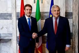 Tajani e ministro Esteri albanese, Hoxha - foto: Farnesina