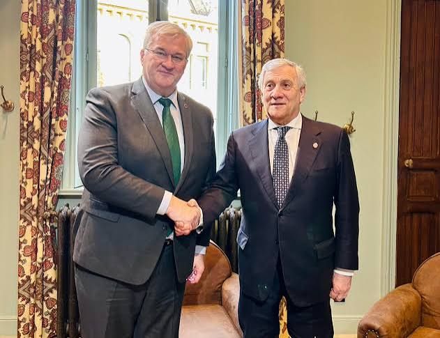 Antonio Tajani e Andrii Sybiha