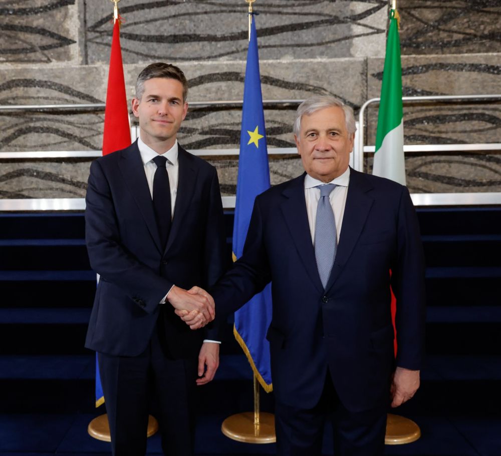 Tajani con il ministro degli Esteri dei Paesi Bassi,Tom Berendsen - foto: Farnesina