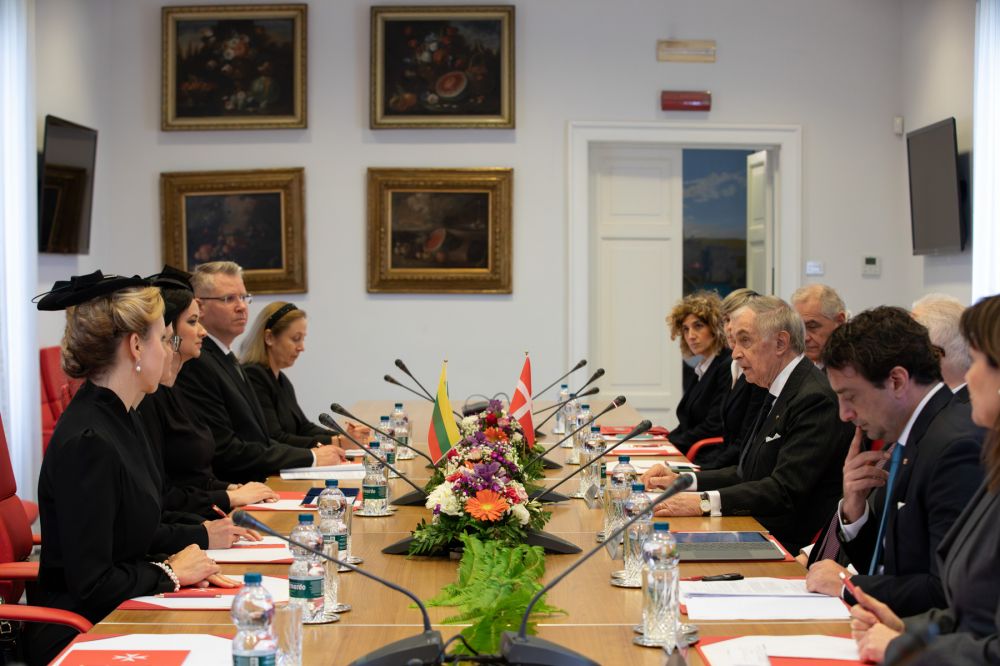 Lituania e Ordine Malta: incontro tra Primo Ministro Ruginienė e Gran Cancelliere - foto: SMOM