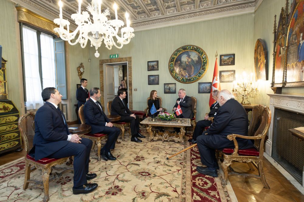 Presidente Metsola incontra il Gran Maestro dell&rsquo;Ordine di Malta - foto: SMOM