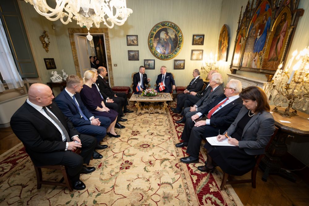 Pellegrini, presidente della Repubblica Slovacca, in visita cortesia allo SMOM