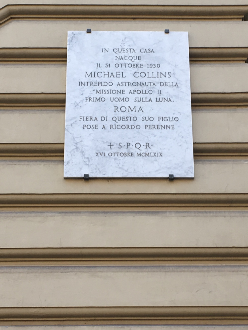 La casa di Michael Collins a via Tevere a Roma