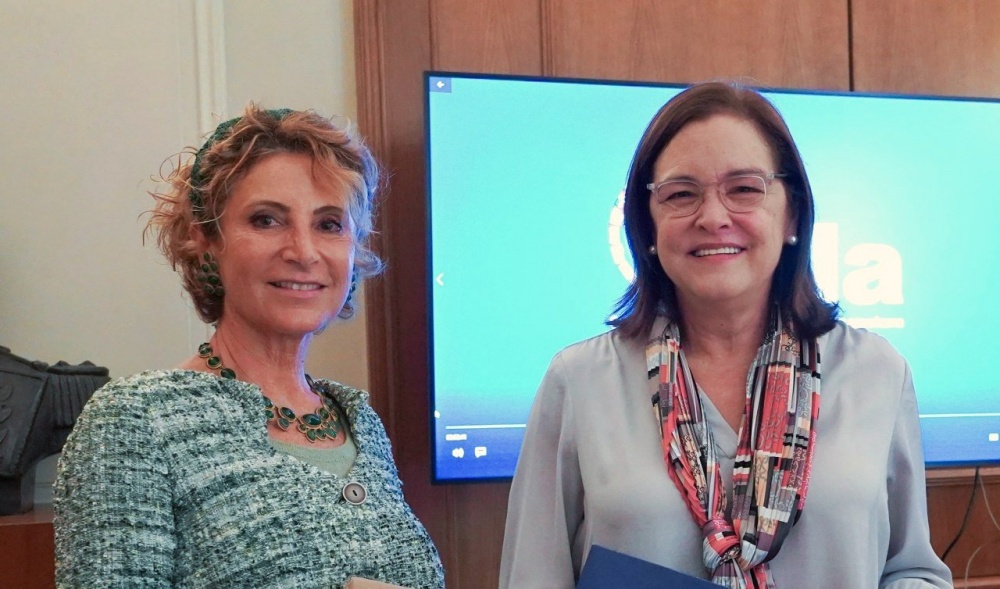 Antonella Cavallari e Juana Alexandra Hill Tinoco, ministro degli Affari Esteri di El Salvador