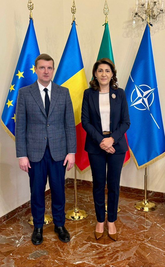 Amb. Gabriela Dancău, con Igor Brusylo, nuovo ambasciatore di Ucraina - foto: Ambasciata
