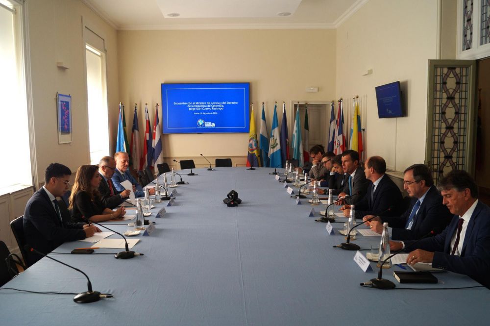 Visita all&rsquo;IILA del Ministro della Giustizia della Colombia, Jorge Iv&aacute;n Cuervo Restrepo