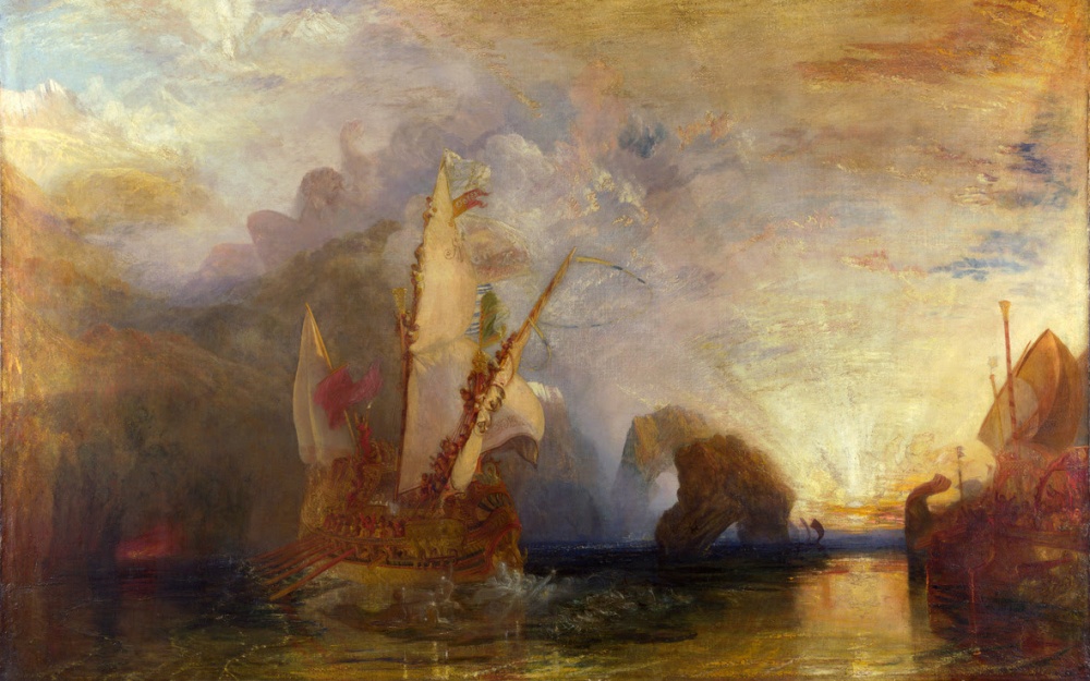 J. M. W. Turner, Ulysses deriding Polyphemus, 1829, oil on canvas (National Gallery, London)