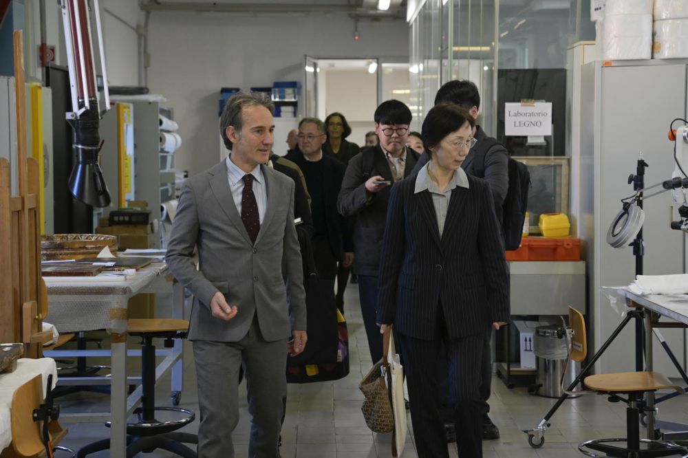 La delegazione coreana - foto: Ufficio Stampa Istituto Centrale per il Restauro