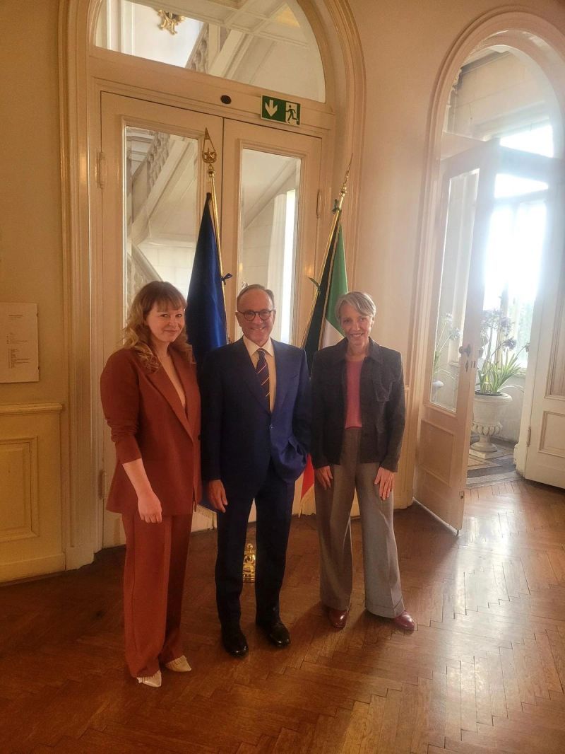 Amb. Giovanni Pugliese, Stella Rollig e Verena Gamper