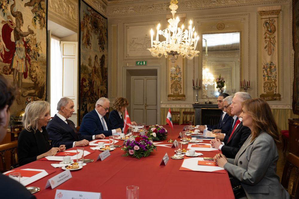 Gran Cancelliere Ordine Malta riceve ministro degli Esteri del Libano - foto: SMOM