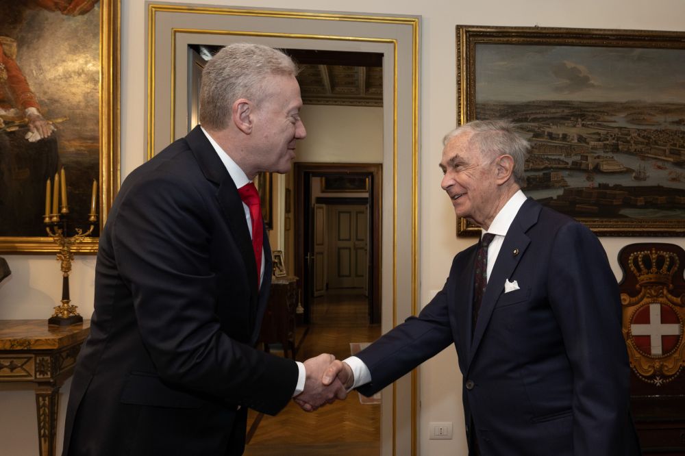 Gran Cancelliere Ordine Malta riceve ministro degli Esteri del Libano - foto: SMOM