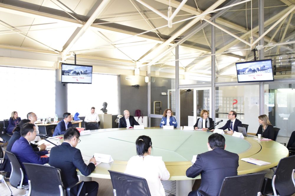 Delegazione cinese in visita a Citt&agrave; della Scienza per studiare modello - foto: Ufficio Stampa